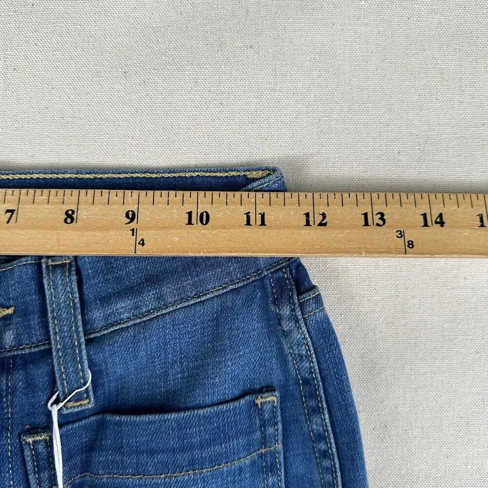 Outerknown Paramour Flare SEA Jeans Women’s 24 Blue High Rise Denim Stretch Pant